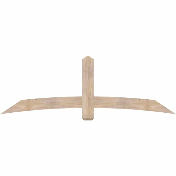 Ekena Millwork Bellingham Smooth Timber Gable Bracket, Douglas Fir, 84"W x 28"H x 1 1/2"D x 5 1/2"F, 8/12 Pitch GBW084X28X0206BEL00SDF - main